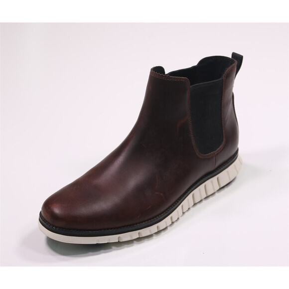 Cole-Haan Men's Zerogrand Brown Chelsea Waterproof Boots US 12